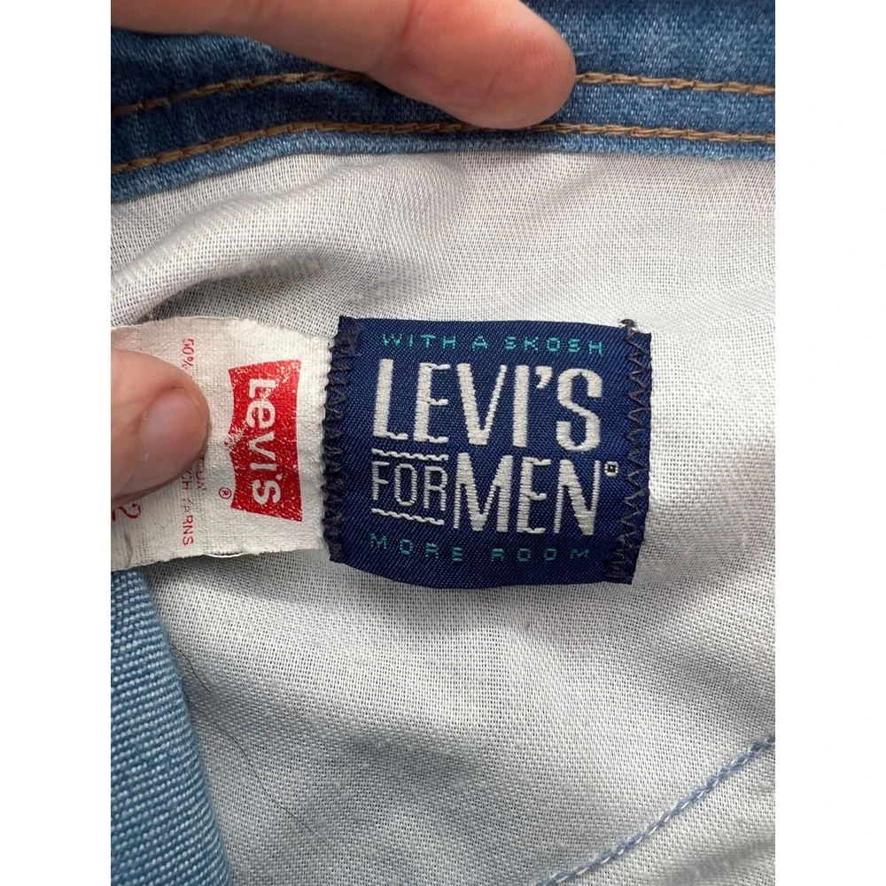 VTG Levis For Men Jeans 30x32 With A Skosh More Room Orange Tab Blue USA